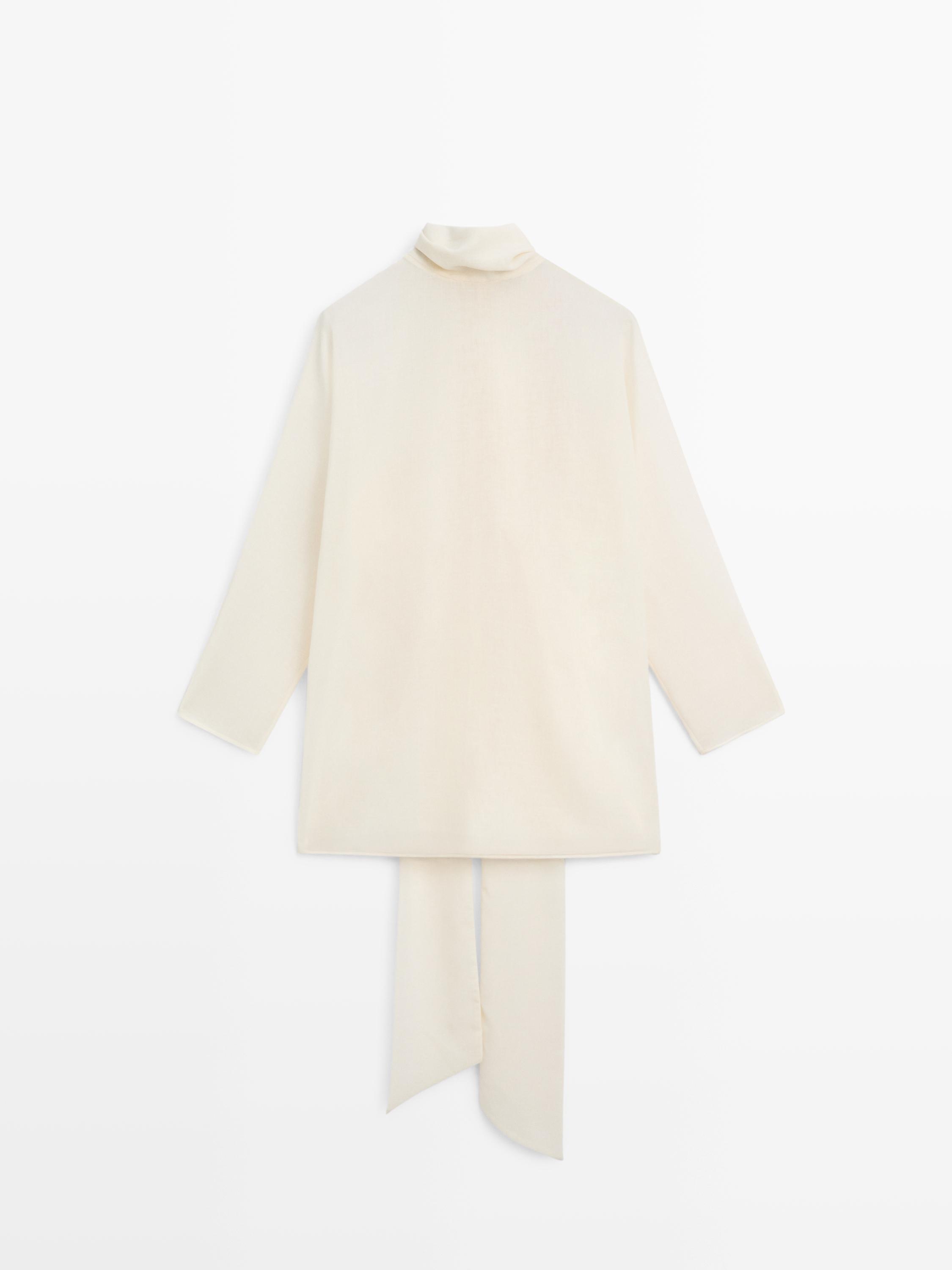 Flowing blouse with tie detail - STUDIO